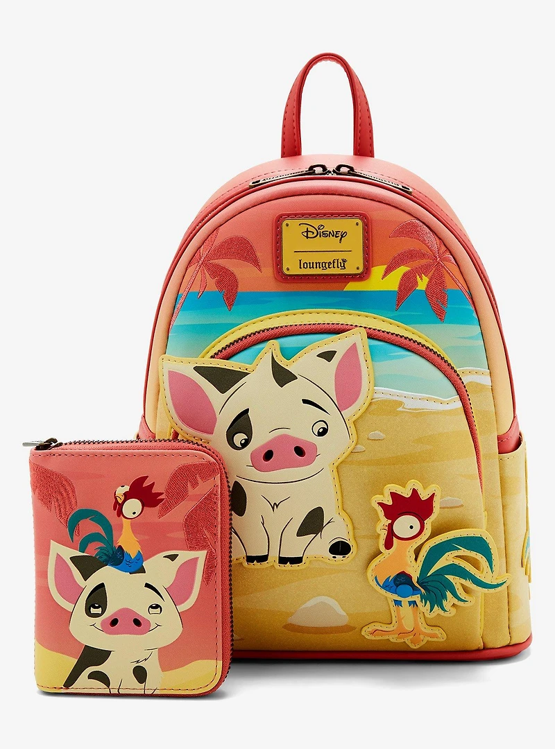 Loungefly Disney Moana Pua & Hei Hei Sunset Mini Backpack — BoxLunch Exclusive