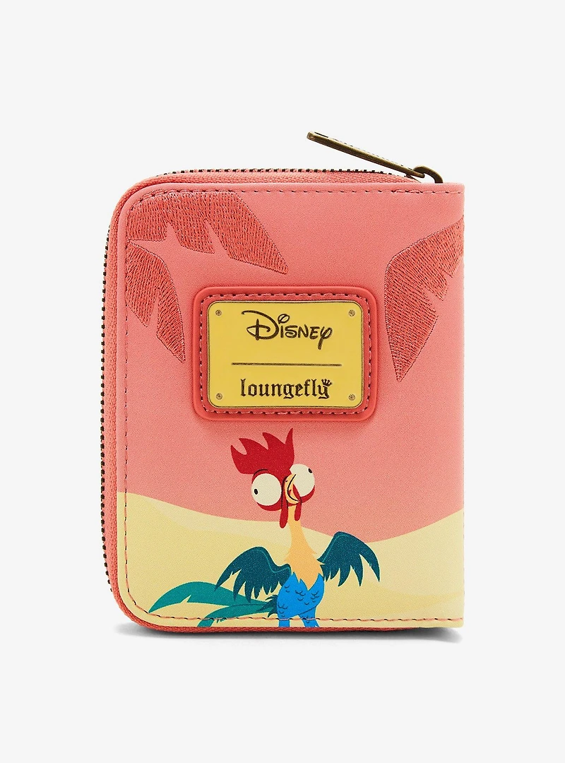 Loungefly Disney Moana Pua & Hei Hei Sunset Wallet — BoxLunch Exclusive