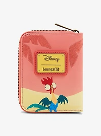 Loungefly Disney Moana Pua & Hei Hei Sunset Wallet — BoxLunch Exclusive