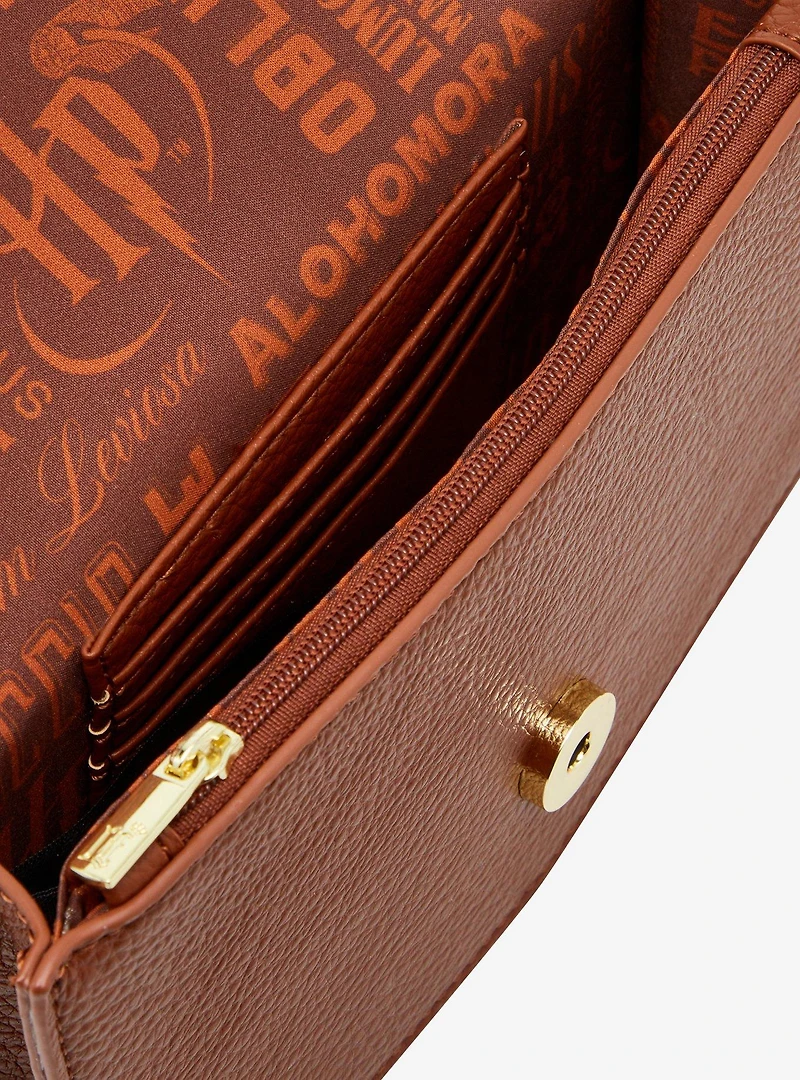 Loungefly Harry Potter Elder Wand Brown Crossbody Bag — BoxLunch Exclusive