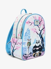 Loungefly DreamWorks Kung Fu Panda Po & Master Shifu Cherry Blossom Mini Backpack - BoxLunch Exclusive