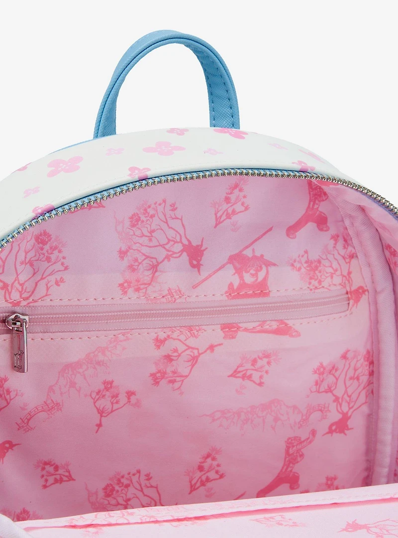 Loungefly DreamWorks Kung Fu Panda Po & Master Shifu Cherry Blossom Mini Backpack - BoxLunch Exclusive