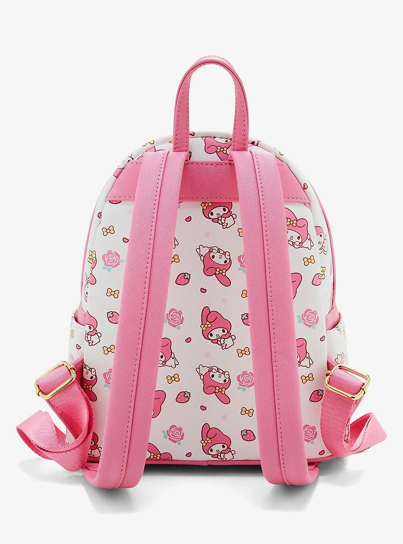 Loungefly Sanrio My Melody Allover Print Striped Mini Backpack — BoxLunch Exclusive