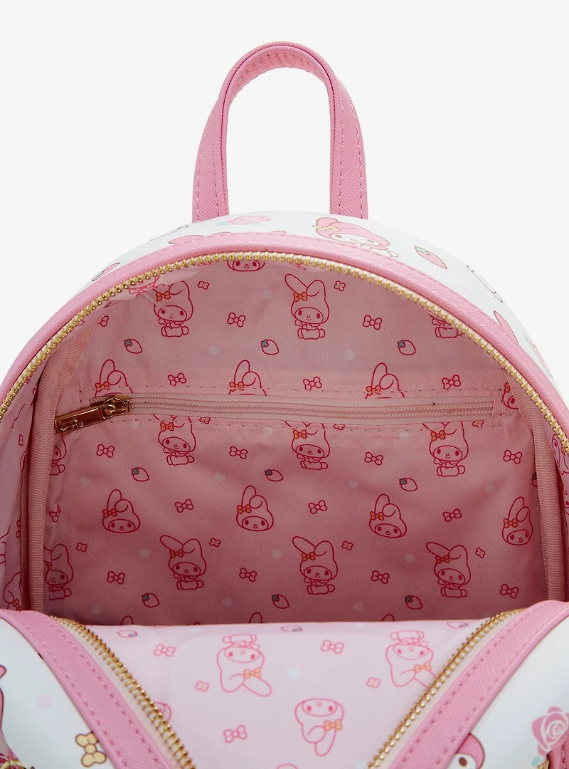 Loungefly Sanrio My Melody Allover Print Striped Mini Backpack — BoxLunch Exclusive