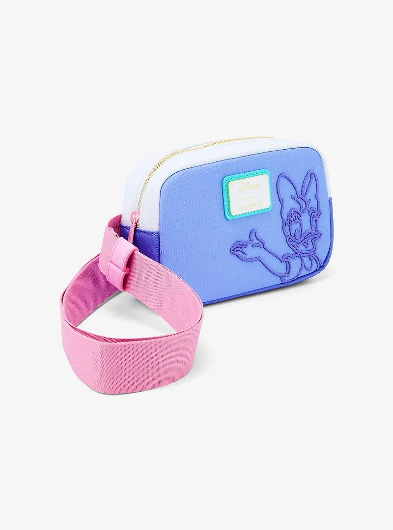 Loungefly Disney Daisy Duck 85th Anniversary Belt Bag with Coin Purse