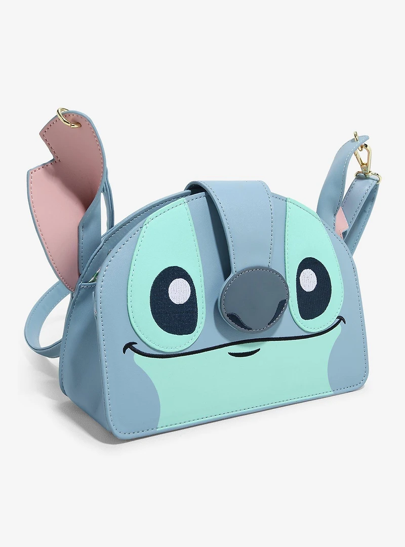 Loungefly Disney Lilo & Stitch Figural Stitch Crossbody Bag