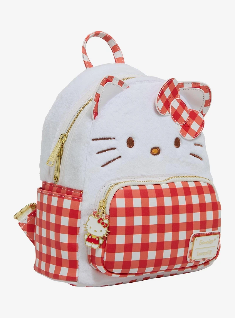 Loungefly Sanrio Hello Kitty Gingham Figural Mini Backpack