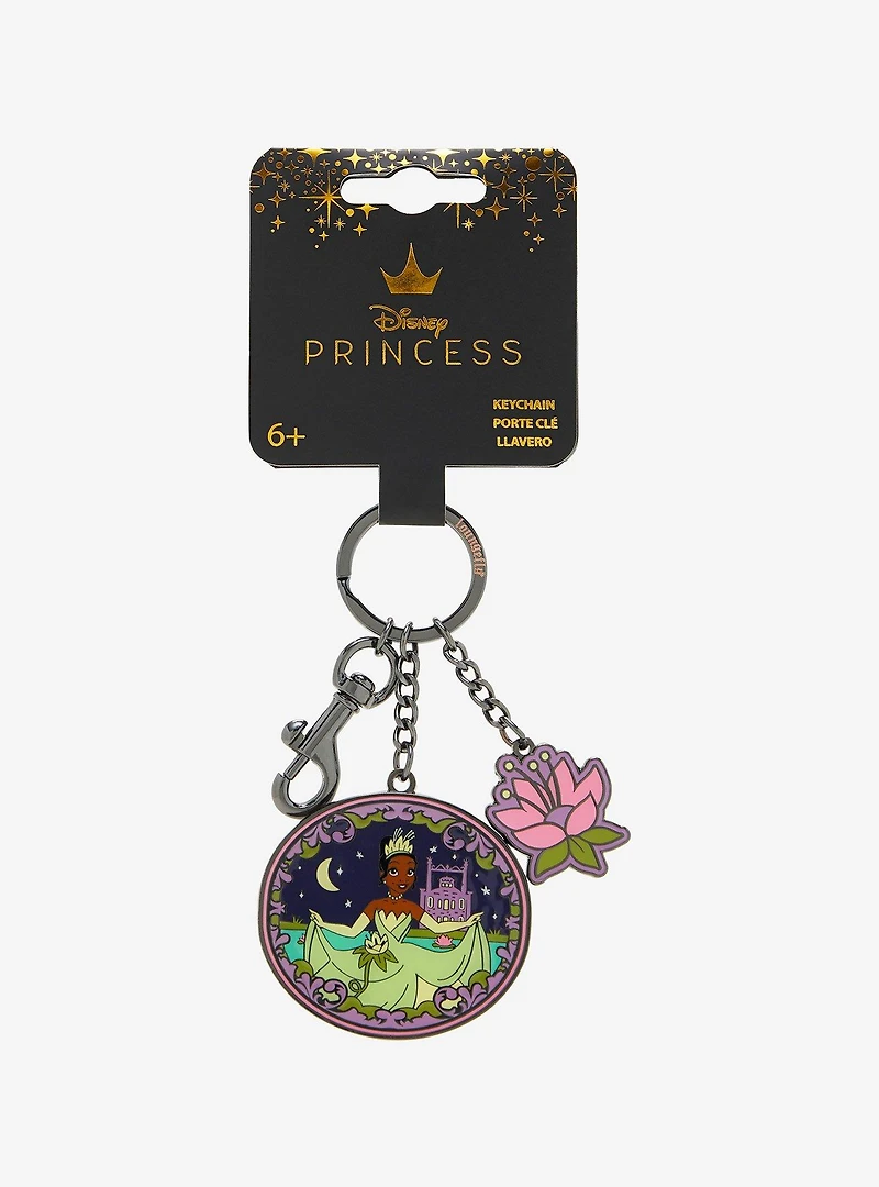 Loungefly Disney The Princess and the Frog Tiana Lily Pad Multi Keychain