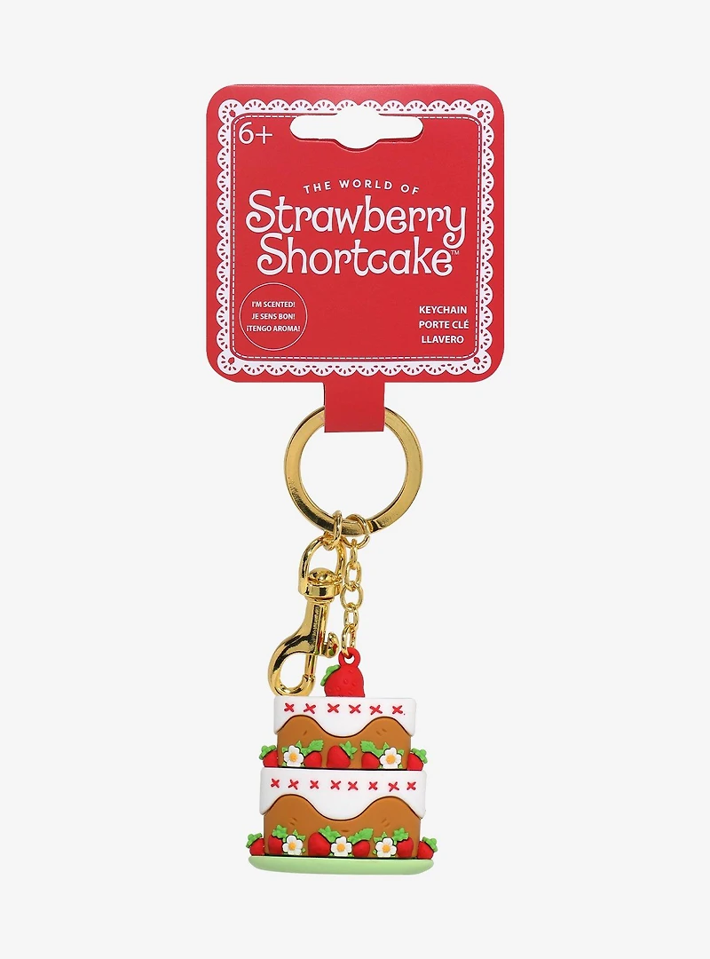 Loungefly Strawberry Shortcake Tiered Cake Scented Figural Keychain