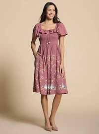 Her Universe Studio Ghibli® My Neighbor Totoro Cherry Blossom Midi Dress