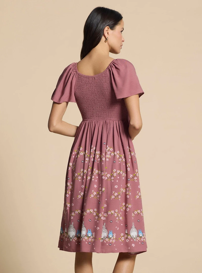 Her Universe Studio Ghibli® My Neighbor Totoro Cherry Blossom Midi Dress