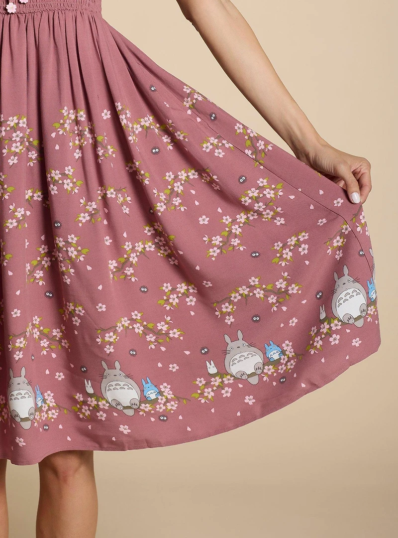 Her Universe Studio Ghibli® My Neighbor Totoro Cherry Blossom Midi Dress