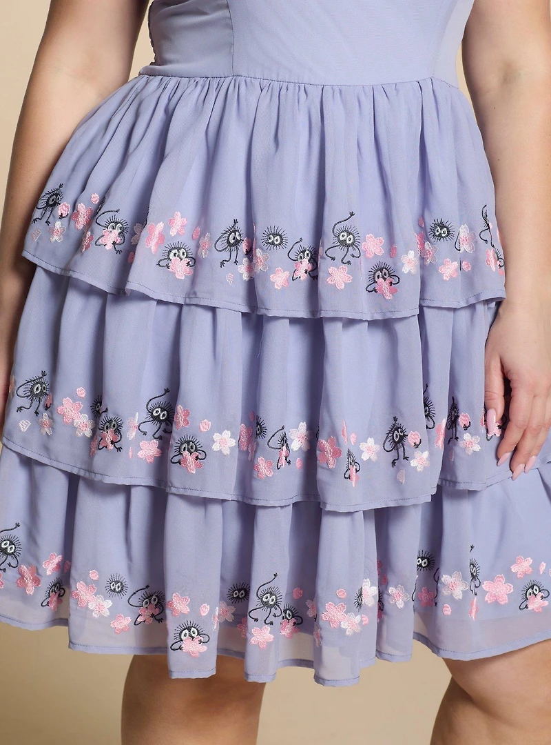 Her Universe Studio Ghibli® Spirited Away Soot Sprites Cherry Blossom Plus Dress
