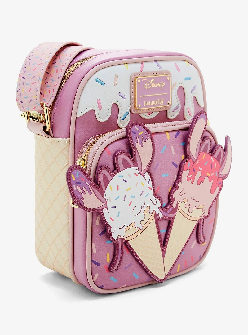 Loungefly Disney Lilo & Stitch Angel Ice Cream Cone Crossbody Bag — BoxLunch Exclusive
