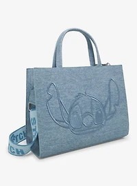Loungefly Disney Lilo & Stitch Denim Stitch Handbag - BoxLunch Exclusive