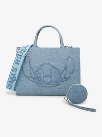 Loungefly Disney Lilo & Stitch Denim Stitch Handbag - BoxLunch Exclusive