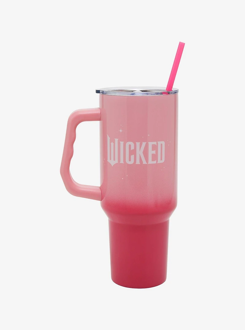 Wicked Glinda Pink Perfection Straw Tumbler with Handle