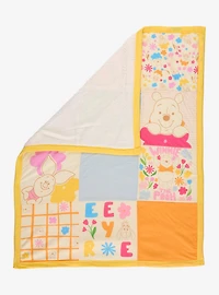 Disney Winnie the Pooh Floral Quilted Baby Blanket — BoxLunch Exclusive