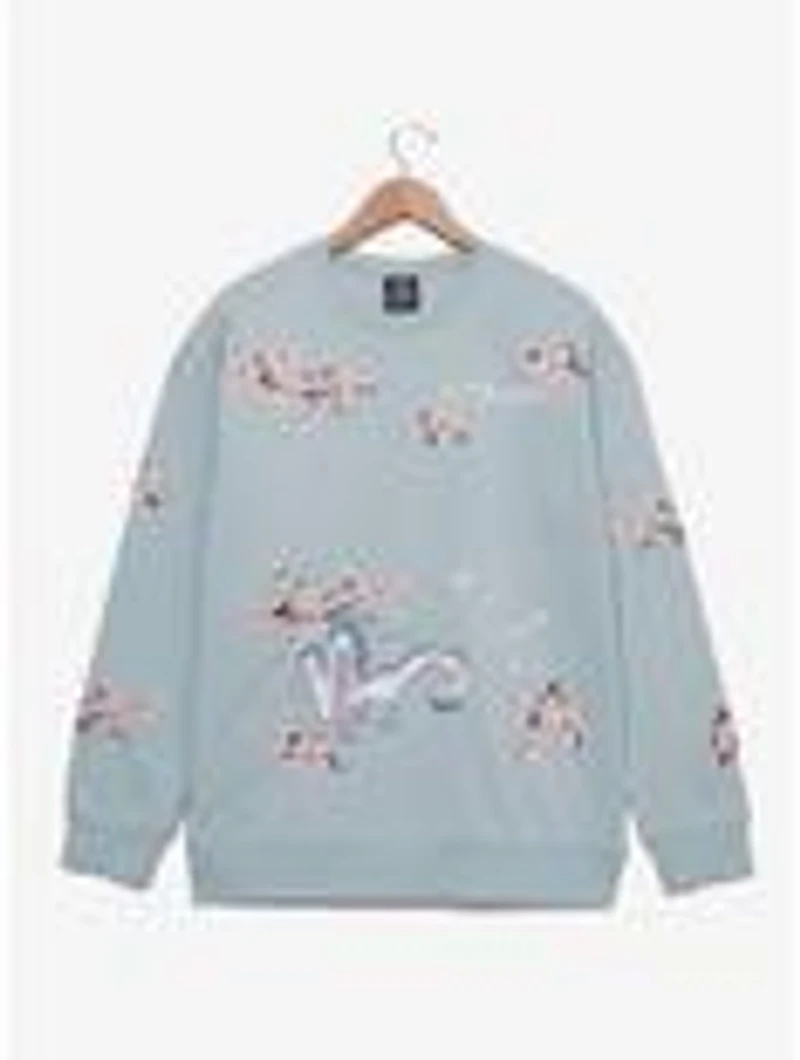 Her Universe Studio Ghibli® Spirited Away Haku Cherry Blossoms Embroidered Crewneck - BoxLunch Exclusive