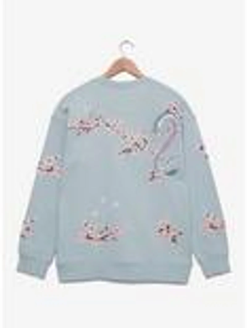 Her Universe Studio Ghibli® Spirited Away Haku Cherry Blossoms Embroidered Crewneck - BoxLunch Exclusive