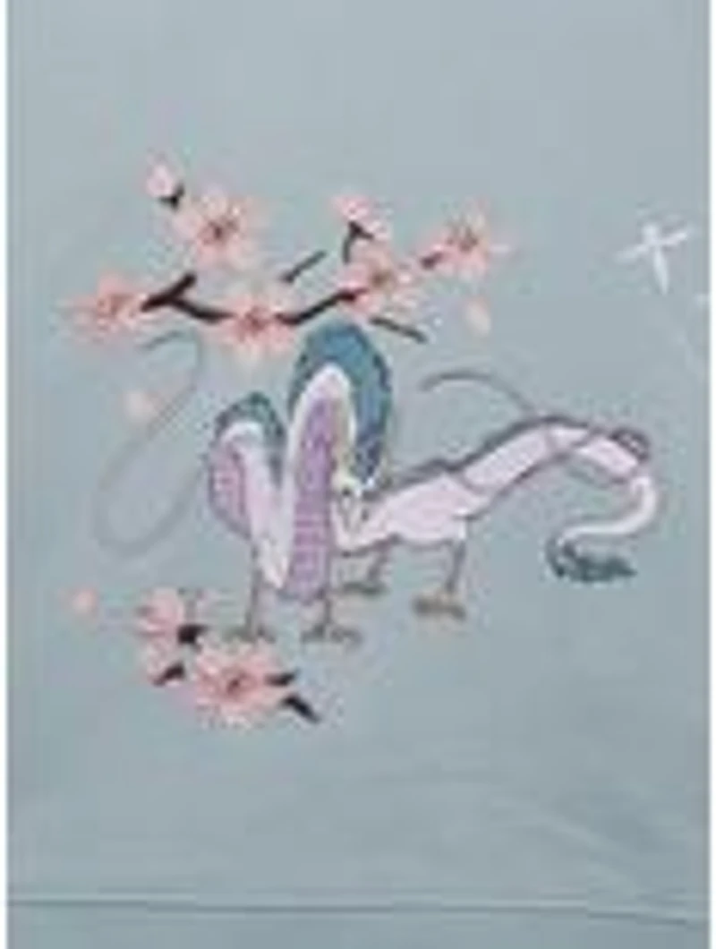 Her Universe Studio Ghibli® Spirited Away Haku Cherry Blossoms Embroidered Crewneck - BoxLunch Exclusive