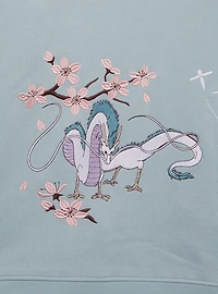 Her Universe Studio Ghibli® Spirited Away Haku Cherry Blossoms Embroidered Crewneck - BoxLunch Exclusive