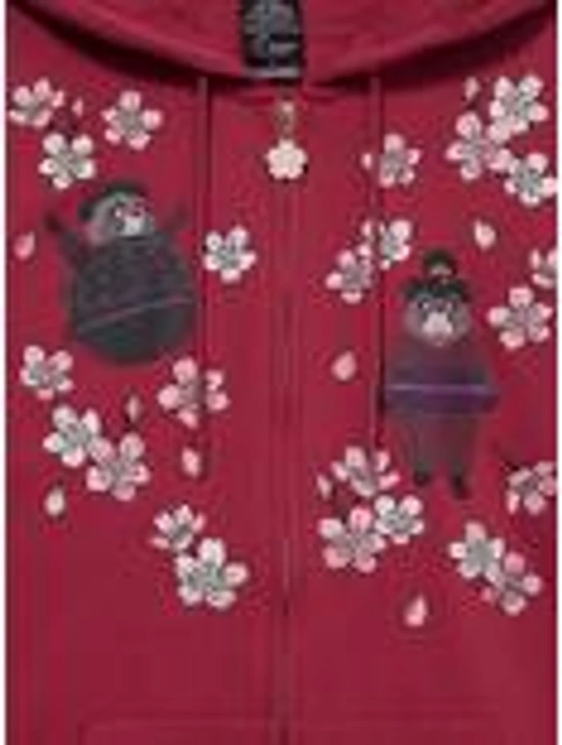 Her Universe Studio Ghibli® Pom Poko Cherry Blossom Zip Hoodie — BoxLunch Exclusive