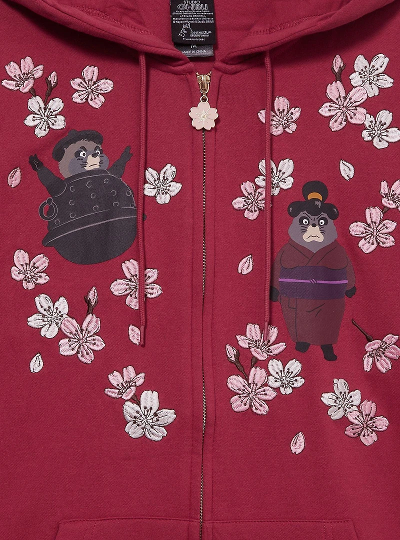 Her Universe Studio Ghibli® Pom Poko Cherry Blossom Zip Hoodie — BoxLunch Exclusive