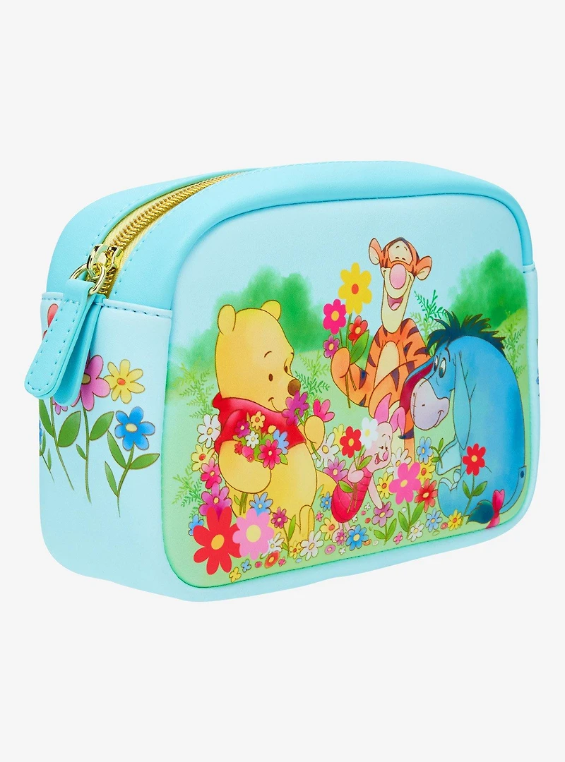 Loungefly Disney Winnie the Pooh Floral Pooh Bear and Friends Cosmetic Bag - BoxLunch Exclusive