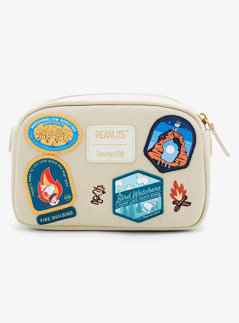 Loungefly Peanuts Snoopy Beagle Scout Canvas Cosmetic Bag