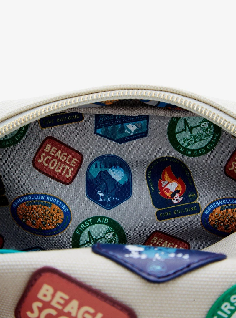 Loungefly Peanuts Snoopy Beagle Scout Canvas Cosmetic Bag