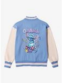 Disney Lilo & Stitch Doodle Icons Youth Varsity Jacket - BoxLunch Exclusive