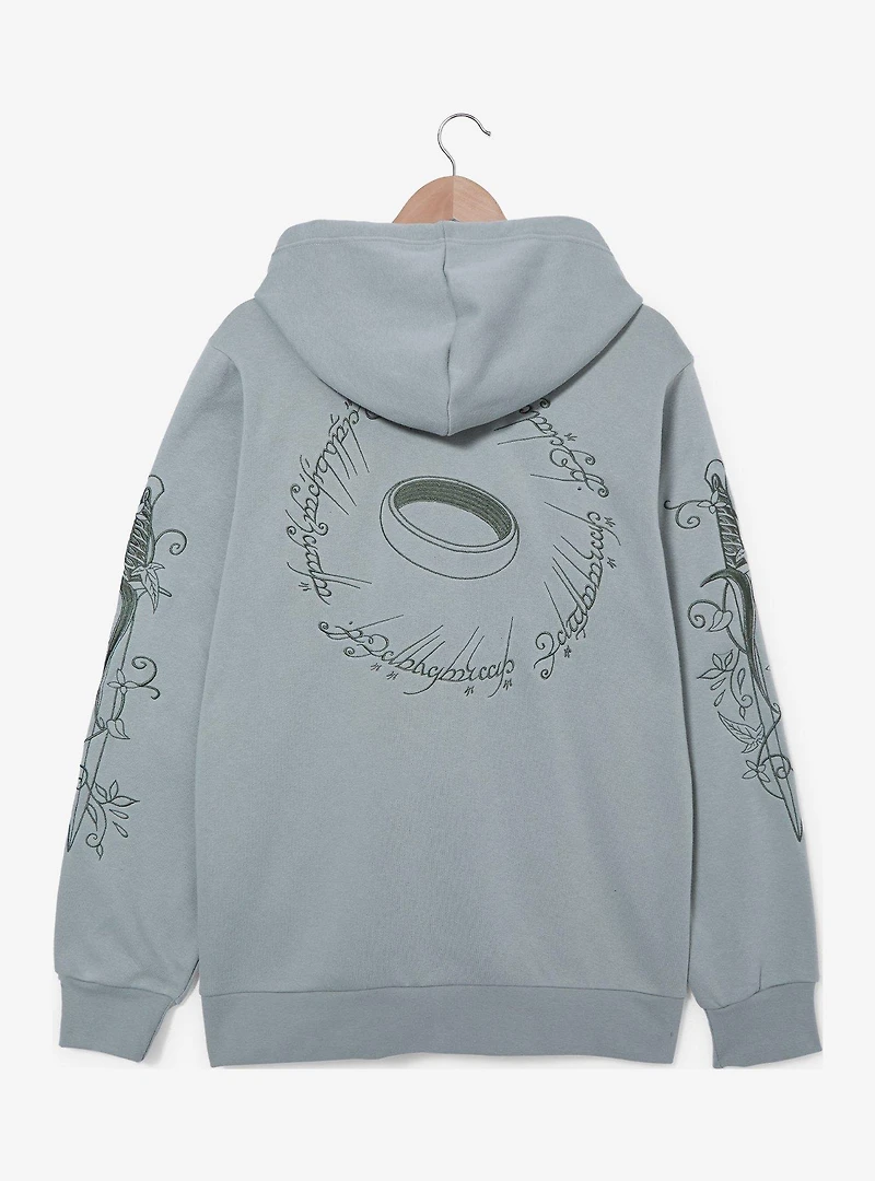 the Lord of Rings Tonal Icons Zippered Hoodie - BoxLunch Exclusive