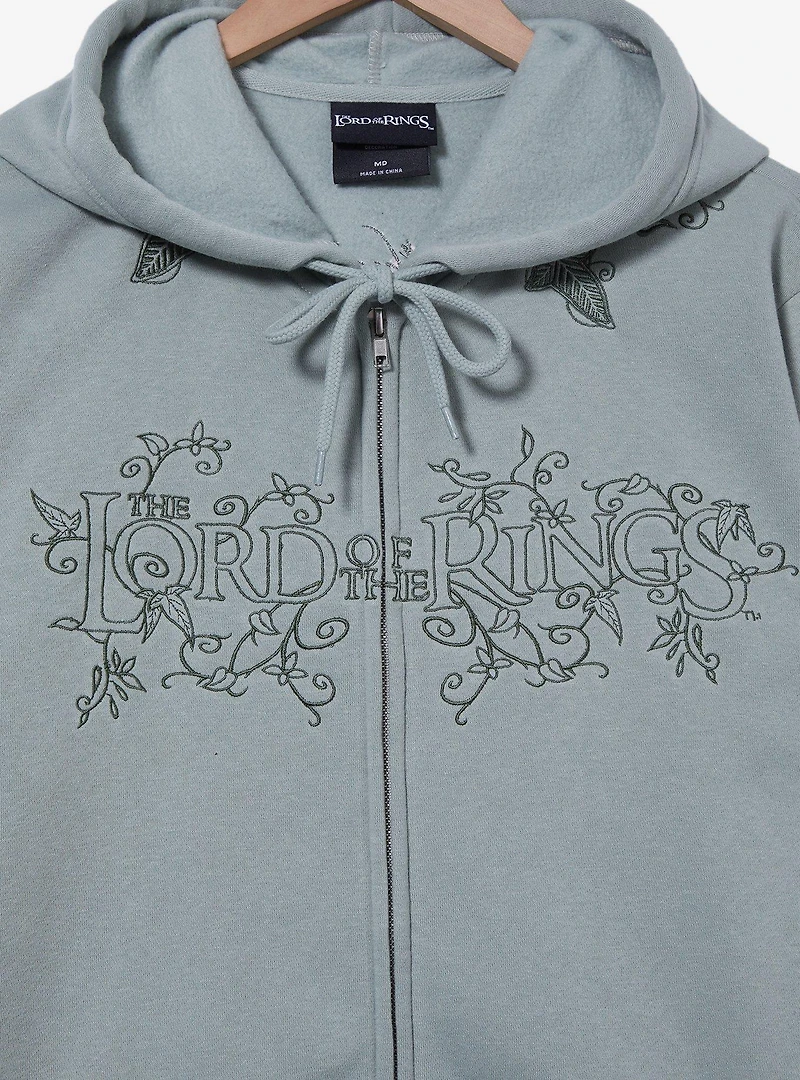 the Lord of Rings Tonal Icons Zippered Hoodie - BoxLunch Exclusive
