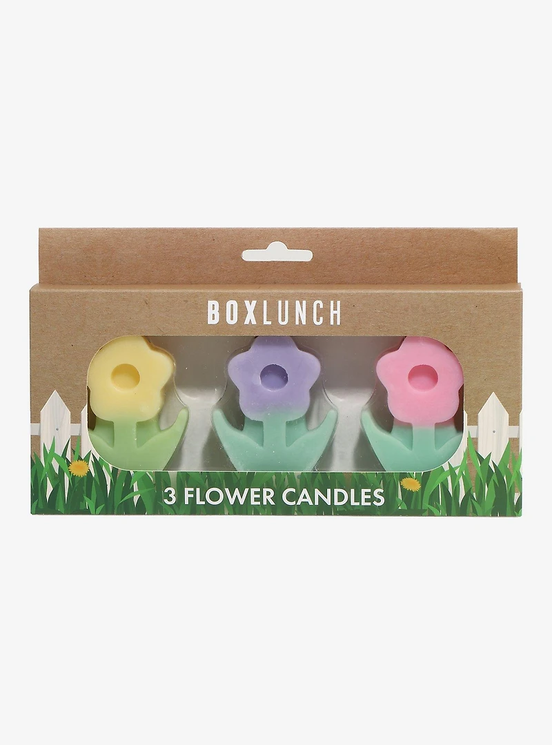 Flower Scented Candle Set