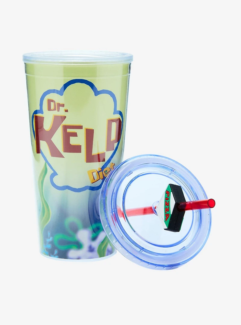 SpongeBob SquarePants Diet Dr. Kelp Carnival Cup with Straw Charm - BoxLunch Exclusive