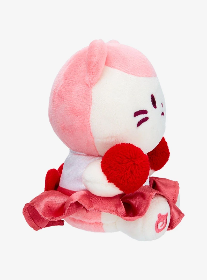 Kittiroll Cheerleader Costume 4 Inch Plush