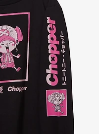One Piece Chopper Tonal Portrait Women's Long Sleeve T-Shirt - BoxLunch Exclusive