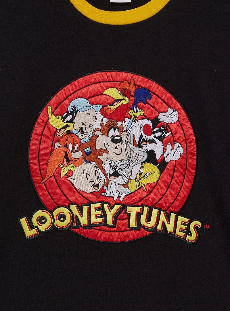 Looney Tunes Logo Color Block Crewneck - BoxLunch Exclusive