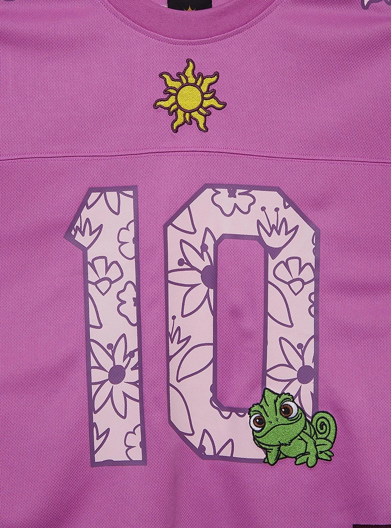 Disney Tangled Rapunzel Women's Plus Cropped Football Jersey - BoxLunch Exclusive