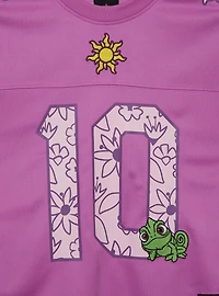 Disney Tangled Rapunzel Women's Plus Cropped Football Jersey - BoxLunch Exclusive