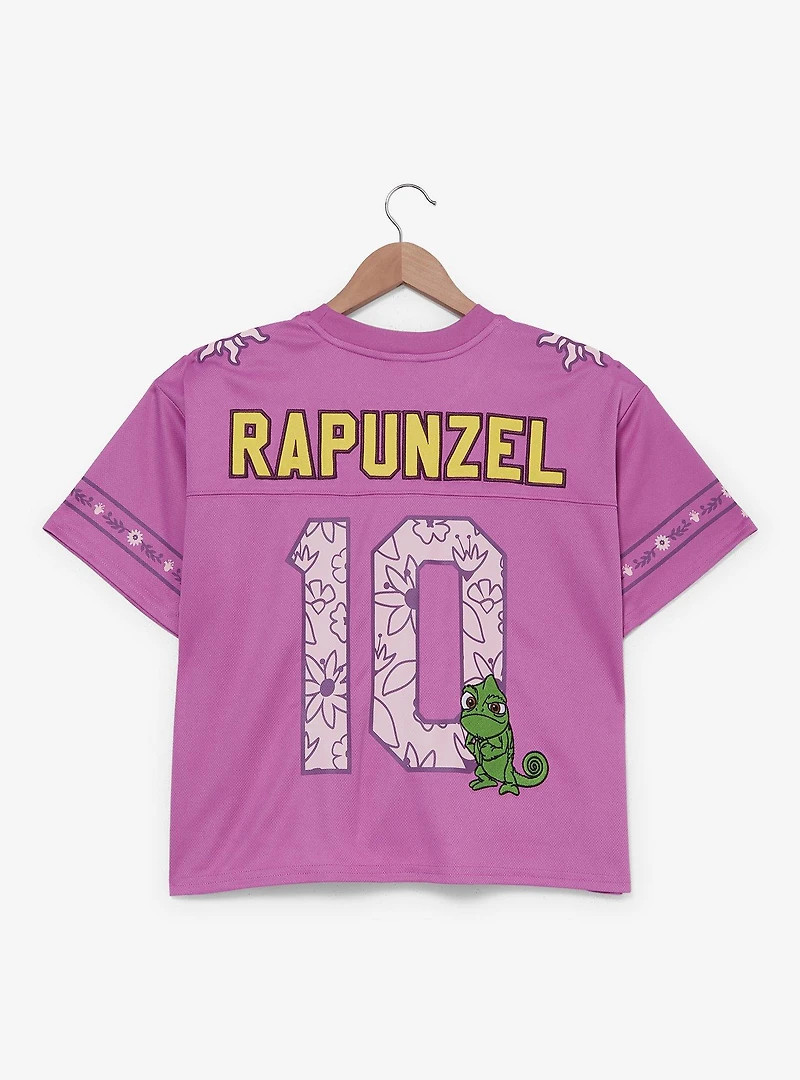 Disney Tangled Rapunzel Women's Plus Cropped Football Jersey - BoxLunch Exclusive