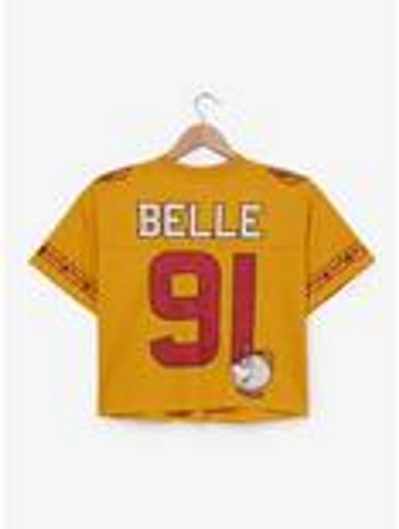 Disney Beauty and the Beast Belle Cropped Women's Football Jersey - BoxLunch Exclusive
