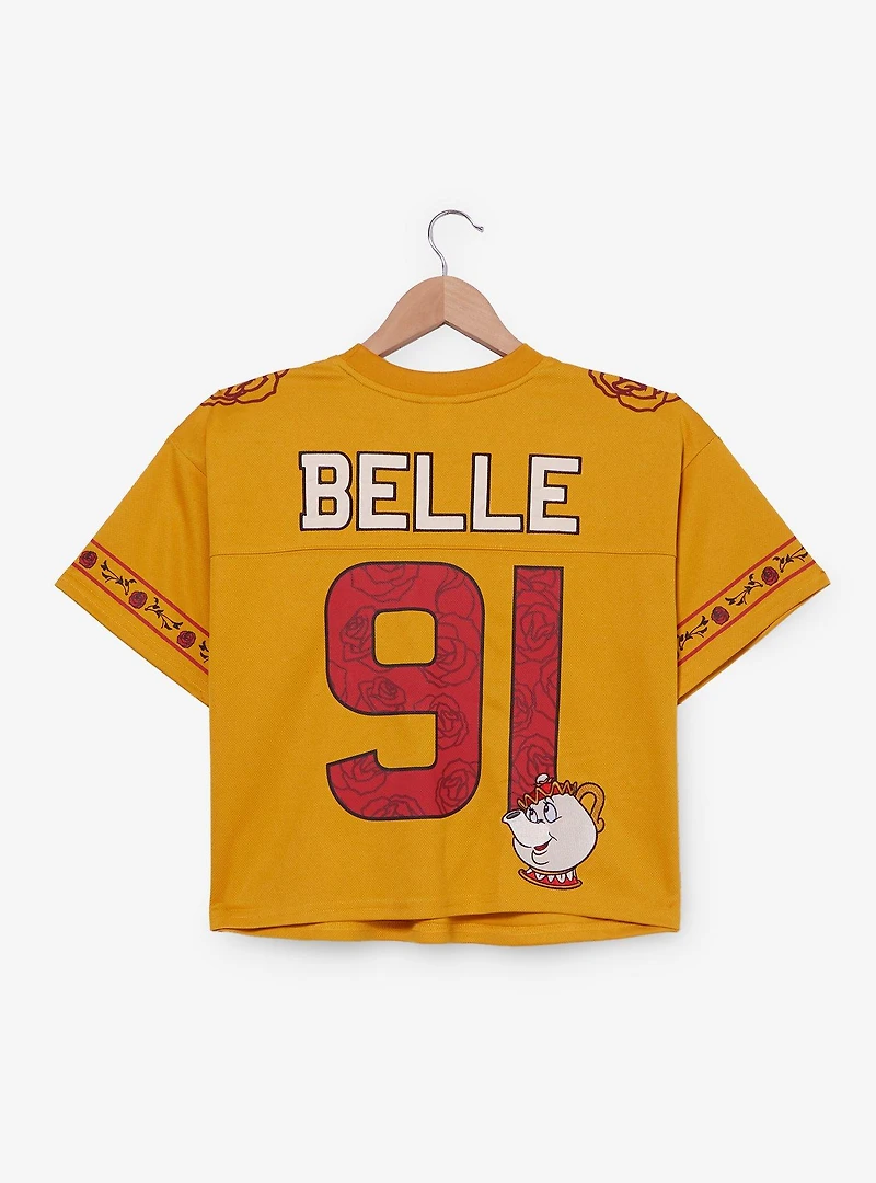 Disney Beauty and the Beast Belle Cropped Women's Football Jersey - BoxLunch Exclusive