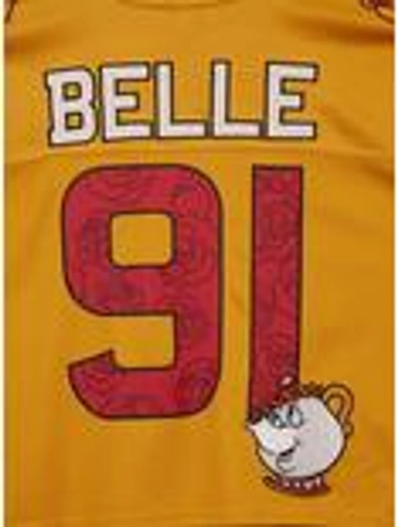 Disney Beauty and the Beast Belle Cropped Women's Football Jersey - BoxLunch Exclusive