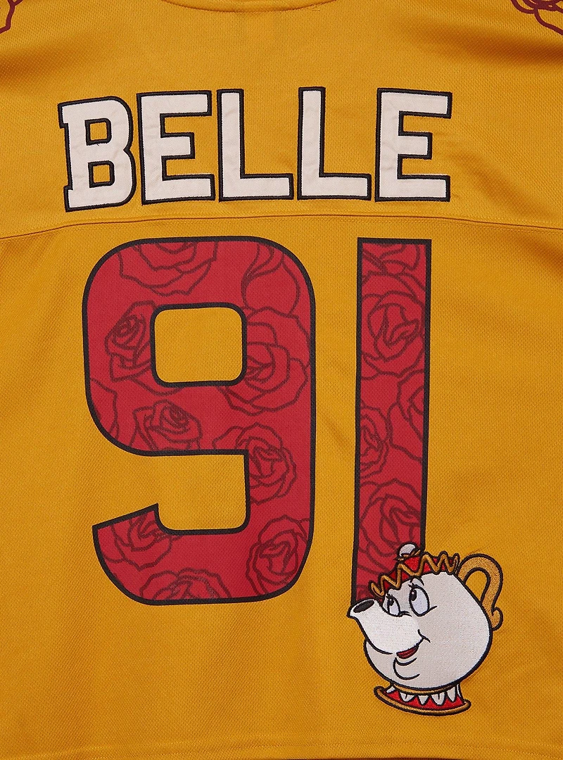 Disney Beauty and the Beast Belle Cropped Women's Football Jersey - BoxLunch Exclusive