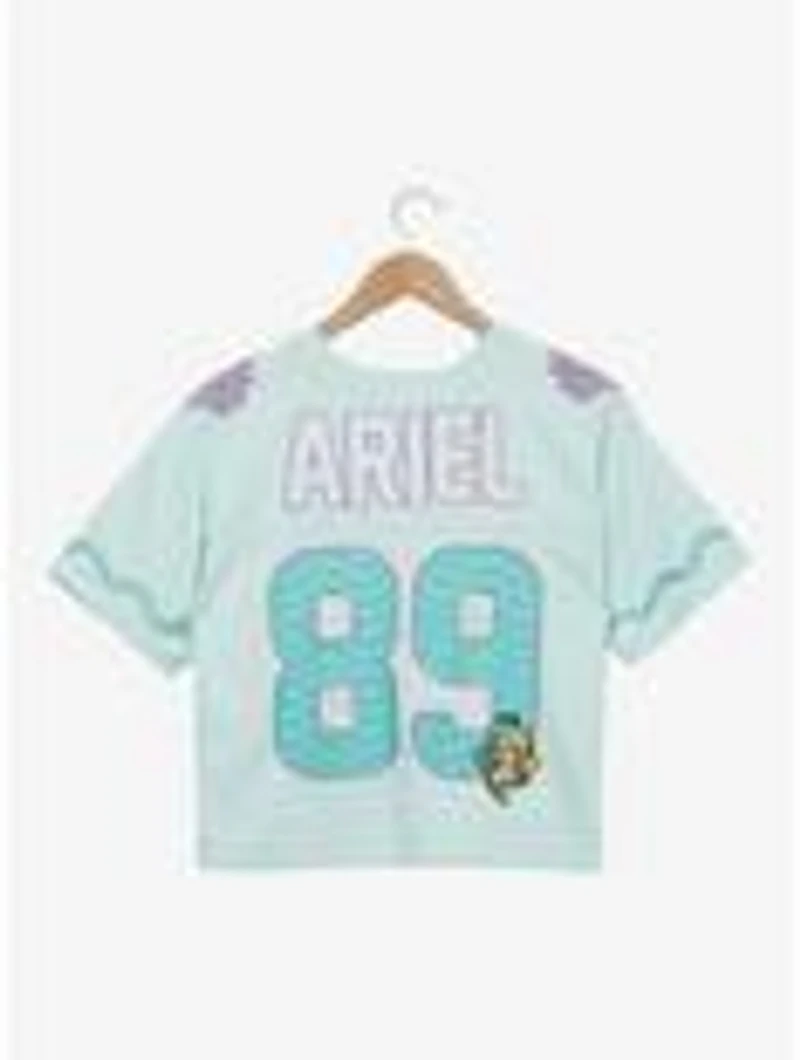 Disney The Little Mermaid Ariel Women's Cropped Football Jersey - BoxLunch Exclusive