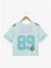 Disney The Little Mermaid Ariel Women's Cropped Football Jersey - BoxLunch Exclusive