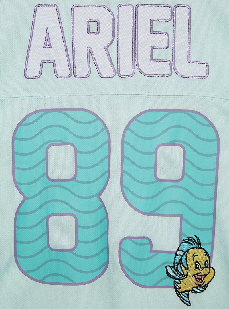 Disney The Little Mermaid Ariel Women's Cropped Football Jersey - BoxLunch Exclusive