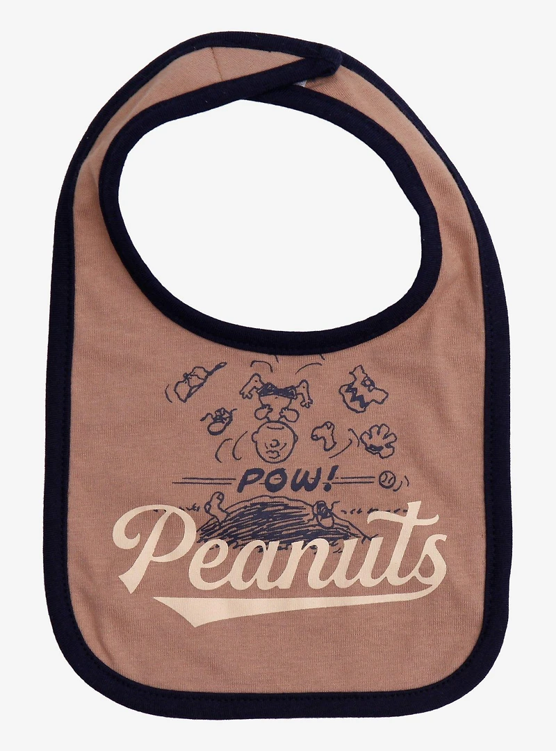 Peanuts Baseball Infant Bib Set — BoxLunch Exclusive